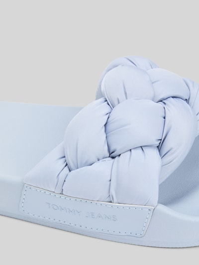 Tommy Hilfiger Badesandale mit geflochtenem Riemen Hellblau 4