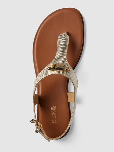 MICHAEL Michael Kors Sandalen met logo-applicatie Goud gemêleerd - 4