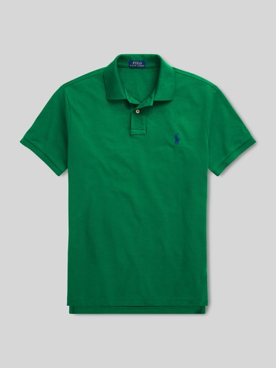 Polo Ralph Lauren Slim Fit Poloshirt aus reiner Baumwolle Gruen 2