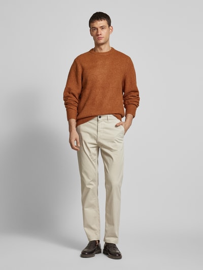 BOSS Orange Regular Fit Chino mit Gürtelschlaufen Beige 1