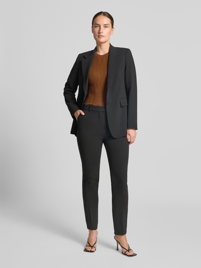 Max Mara Studio Spodnie garniturowe o kroju regular fit ze szlufkami na pasek model 'JERTA' Czarny 1