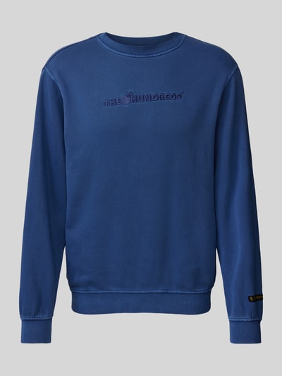 The Hundreds Sweatshirt mit Label-Stitching Modell 'Bar' Marine 2