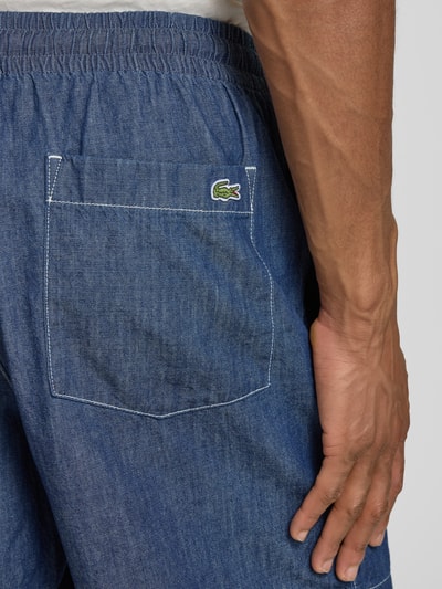 Lacoste Relaxed Fit Jeansshorts aus reiner Baumwolle Jeansblau 3