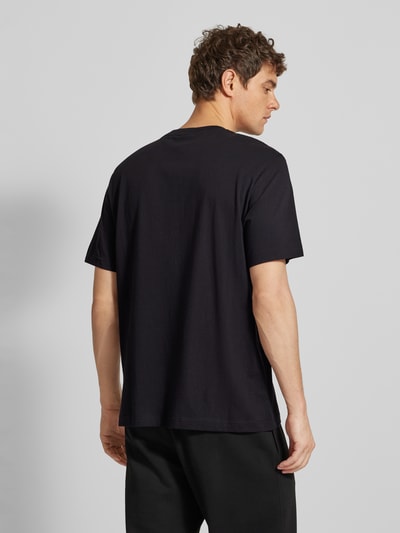 CHAMPION T-Shirt mit Label-Print Black 5