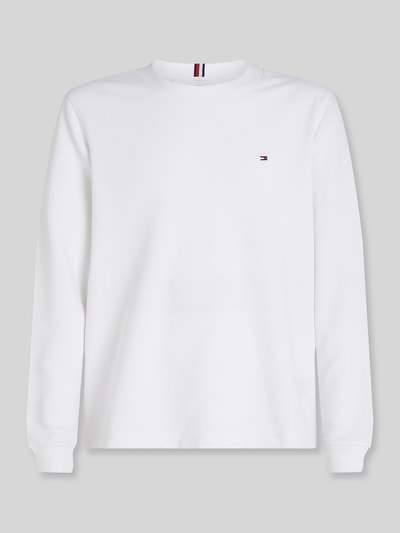 Tommy Hilfiger Regular Fit Langarmshirt mit dezentem Logo-Detail Weiss 1