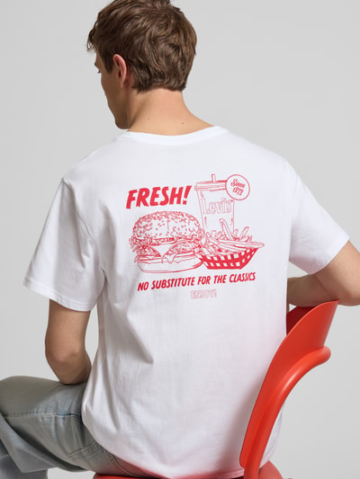 Levi's® T-shirt o kroju relaxed fit z czystej bawełny Biały 3