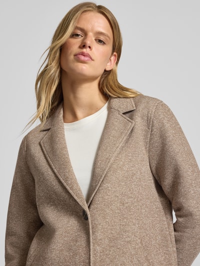 Only Płaszcz o kroju comfort fit z dodatkiem bawełny model ‘SEDONA’ Piaskowy melanż 3