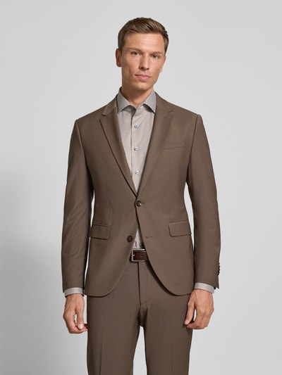 Cinque Marynarka na dwa guziki o kroju slim fit z kieszeniami z patką model ‘Monopoli’ Średniobrązowy 4