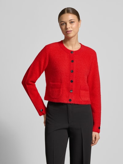 Betty Barclay Regular fit gebreid jack met ronde hals Rood - 4