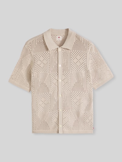 Levi's® regular fit overhemd met korte mouwen van katoen tricot Offwhite - 2