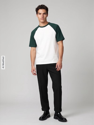 ONLY & SONS Relaxed Fit T-Shirt aus reiner Baumwolle Modell 'HEATON' Offwhite 1