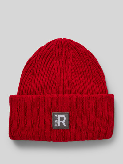 Roeckl Czapka beanie z naszywką z logo Czerwony 1