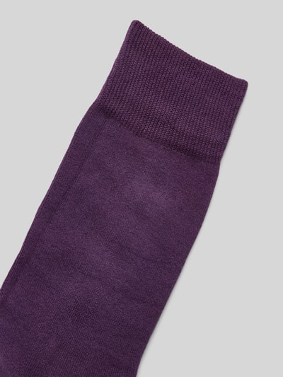 Falke Socken mit Label-Print Pflaume 2