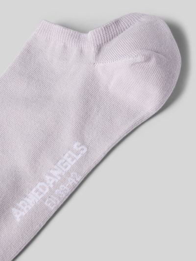 Armedangels Krótkie skarpety z detalem z logo model ‘SAALVO’ Fioletowy 2