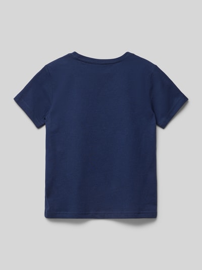 Polo Ralph Lauren Kids T-shirt o kroju regular fit z okrągłym dekoltem Ciemnoniebieski 3