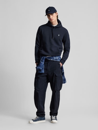 Polo Ralph Lauren bluza z kapturem o kroju regular fit z mieszanki bawełny Granatowy 1