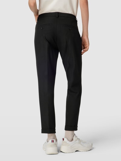 Raffaello Rossi Stoffen broek met viscose en persplooien, model 'UTE' Zwart - 5