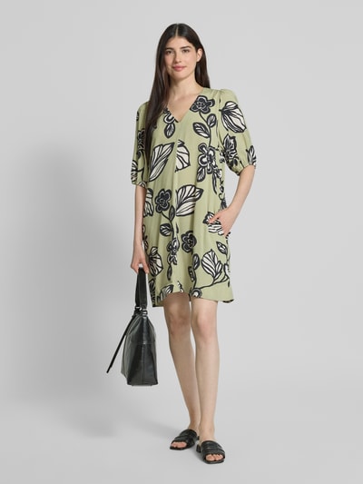 JAKE*S STUDIO WOMAN Mini-jurk met V-hals Lindegroen - 1