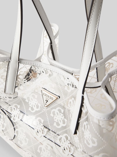 Guess Tote Bag in semitransparentem Design Modell 'TUANA' Weiss 3