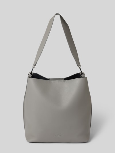 Seidenfelt Tote Bag in Leder-Optik Modell 'Fyn' Metallic Black 1