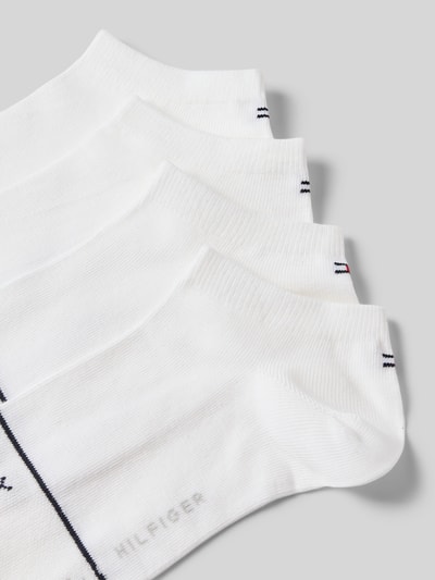 Tommy Hilfiger Skarpety do sneakersów z mieszanki bawełny, zestaw 4 szt. Biały 2