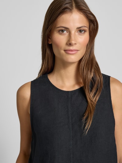 Selected Femme Regular Fit Blusentop aus reinem Leinen Modell 'FLINNA' Black 3