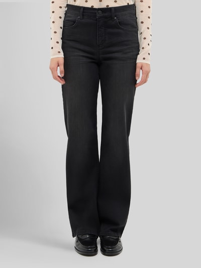 ANGELS High Waist Jeans mit Label-Patch Anthrazit 4