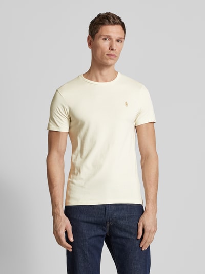 Polo Ralph Lauren T-Shirt mit Label-Stitching Beige 4