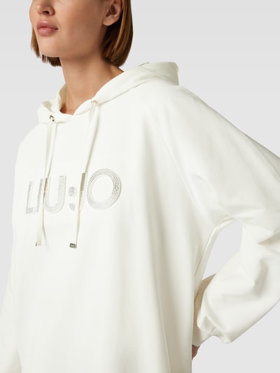 LIU JO SPORT Sweatjurk met labelapplicatie Offwhite - 3