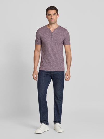 MCNEAL T-Shirt mit kurzer Knopfleiste Violett 1