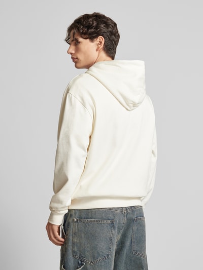 REVIEW Sweatjacke mit Label-Print Offwhite 5