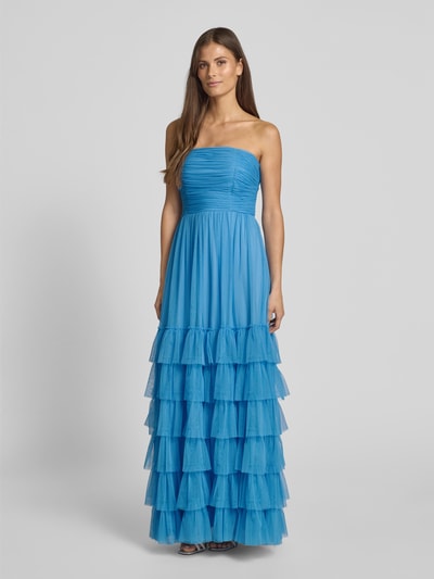 Jake*s Cocktail Maxikleid aus Tüll im Stufen-Look Jeansblau 4