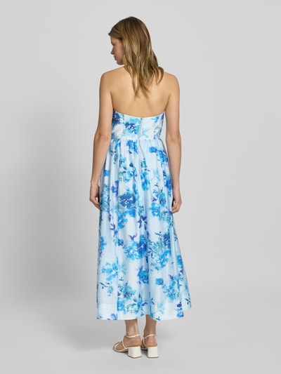 Bardot Cocktailkleid aus Lyocell-Mix im Allover-Look Blau 5