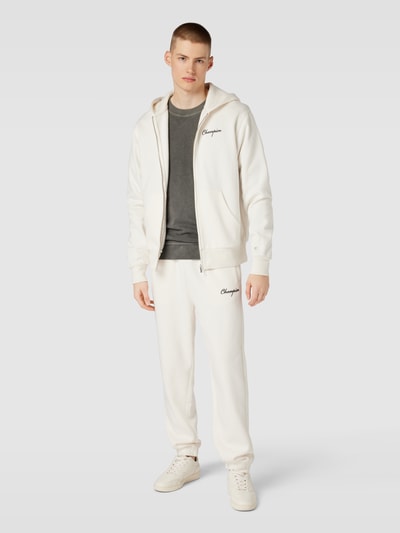 CHAMPION Sweatjacke mit Label-Stitching Offwhite 1