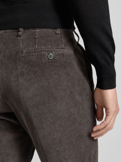 Hiltl Regular Fit Cordhose mit Gürtelschlaufen Modell 'PARMA' Anthrazit 3