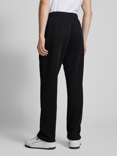 CHAMPION Straight Fit Sweatpants mit Label-Stitching Black 5