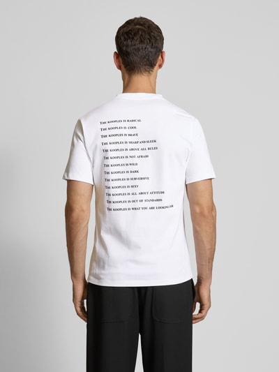 THE KOOPLES T-Shirt mit Label-Print Weiss 5