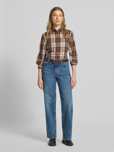 Marc O'Polo Wide Leg Jeans aus Baumwoll-Viskose-Mix Jeansblau 1