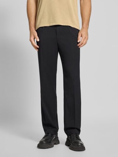 Tom Tailor Denim Chinosy o luźnym kroju z dodatkiem wiskozy BLACK 4