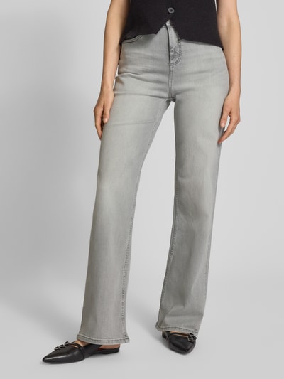 OPUS Regular Fit Jeans mit Eingrifftaschen Modell 'Mivy' Hellgrau 4