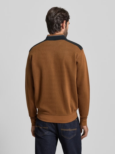 bugatti Sweatjacke mit Stehkragen Camel 5
