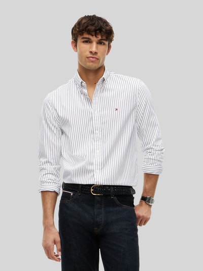 Tommy Hilfiger Body Fit Freizeithemd aus reiner Baumwolle Weiss 4