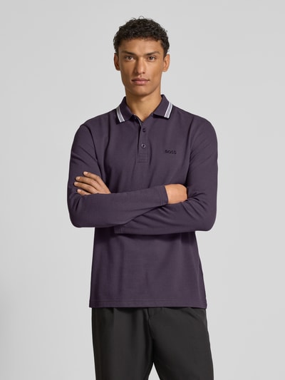 BOSS Green Koszulka polo o kroju Regular Fit z czystej bawełny Jasnośliwkowy 4