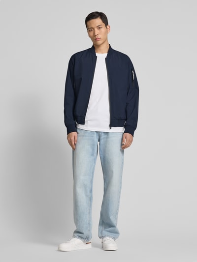 s.Oliver RED LABEL Regular Fit Blouson mit Stehkragen Dunkelblau 1