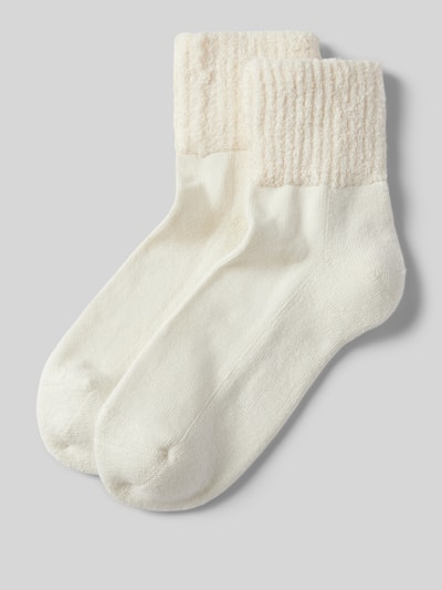 Calvin Klein Jeans Socken mit geripptem Abschluss Offwhite 1