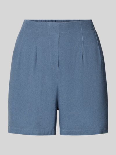 Vero Moda Regular Fit Shorts aus Viskose-Leinen-Mix Modell 'JESMILO' Rauchblau 2