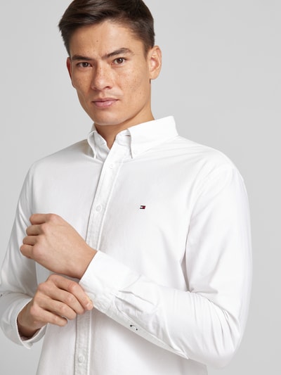 Tommy Hilfiger Regular Fit Freizeithemd mit Button-Down-Kragen Weiss 3