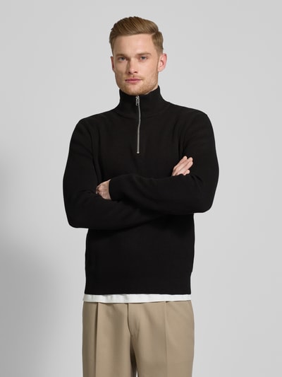 Jack & Jones Premium Troyer mit Label-Detail MOdell 'BLAMILANO' Black 4