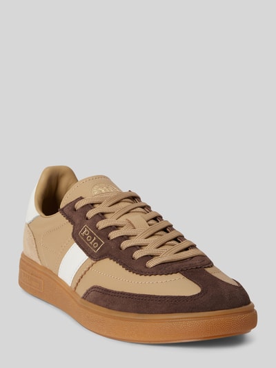 Polo Ralph Lauren Sneaker aus echtem Rindvelours Beige 1