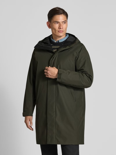 PEAK PERFORMANCE Regular fit jack met logoprint, model 'Treeline' Olijfgroen - 4